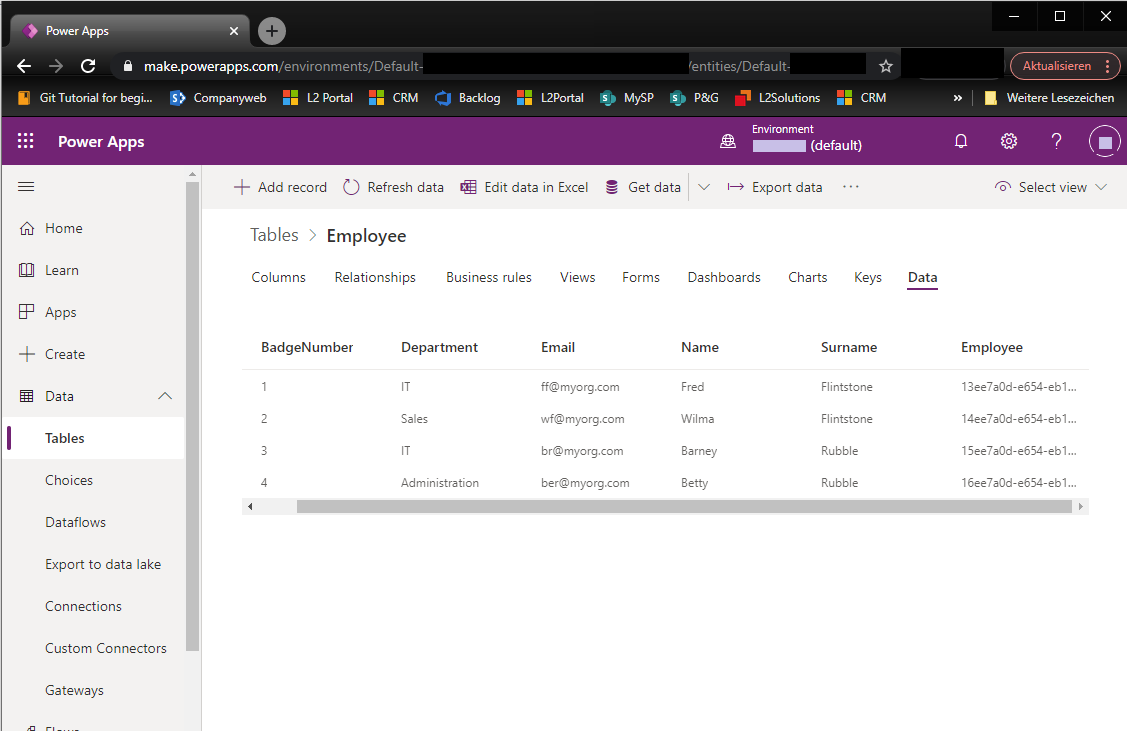 Microsoft Dataverse Data Source