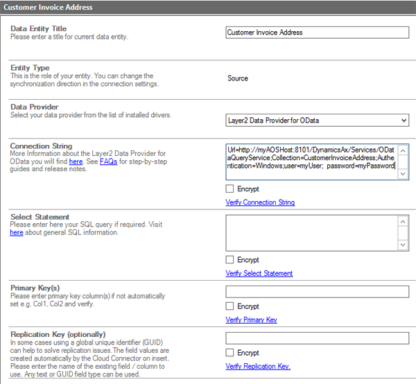 Dynamics AX Data Integration via Layer2 Cloud Connector