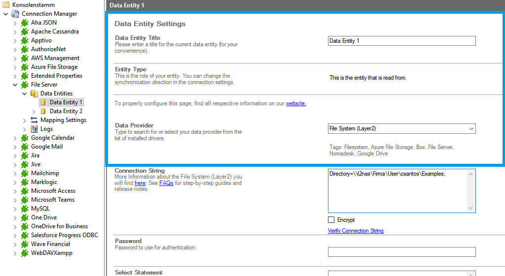 Step 2 File Server integration source setup Step 2 File Server integration source setup