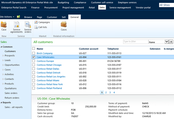 Sample: Data Entities for dynamics ax  integration